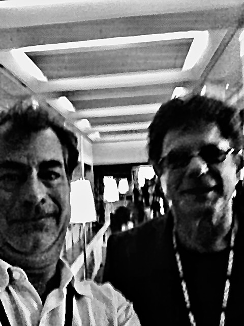 Phil with harmonica player Lee Oskar of WAR at NAMM